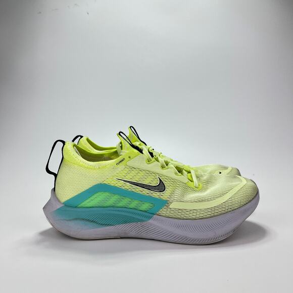 Nike Zoom Fly 4 Bright Yellow Athletic Running Shoes Sneakers Women's Size 9 - Picture 1 of 10